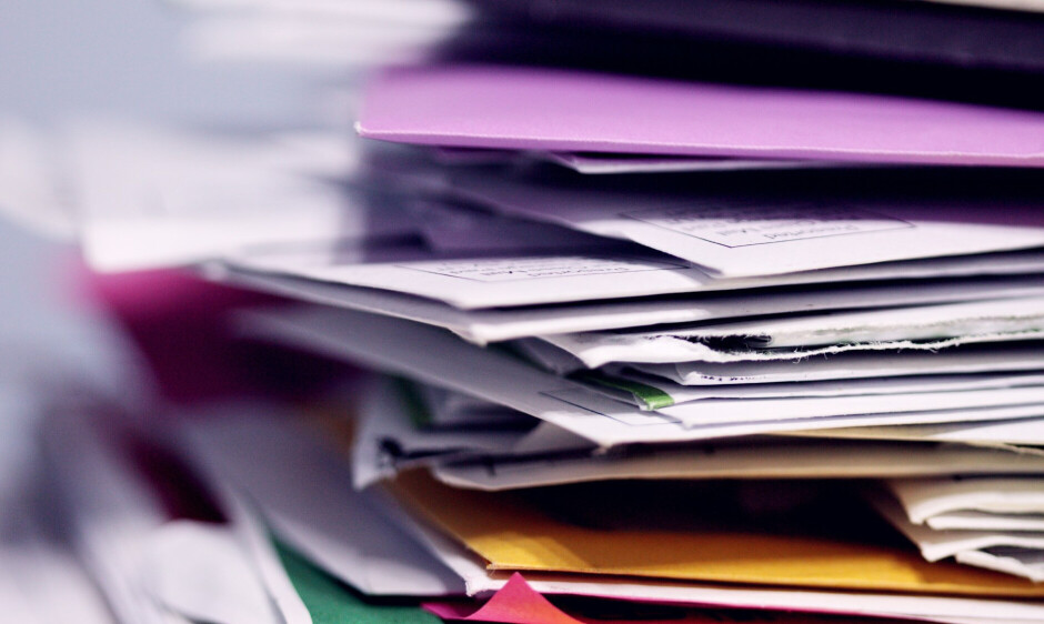 Files on a desk
