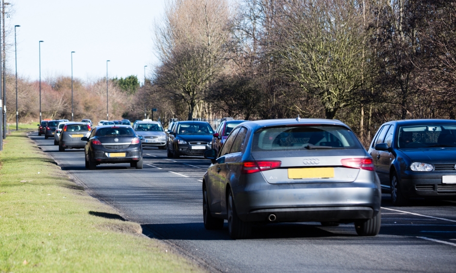 An image of a busy road