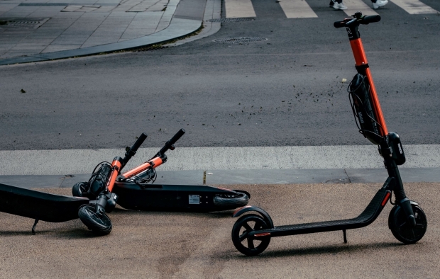 An image of a pair of e-scooters