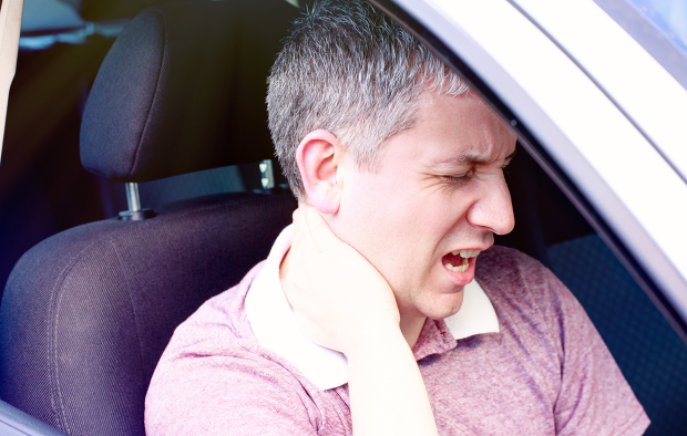 An image of a man with whiplash