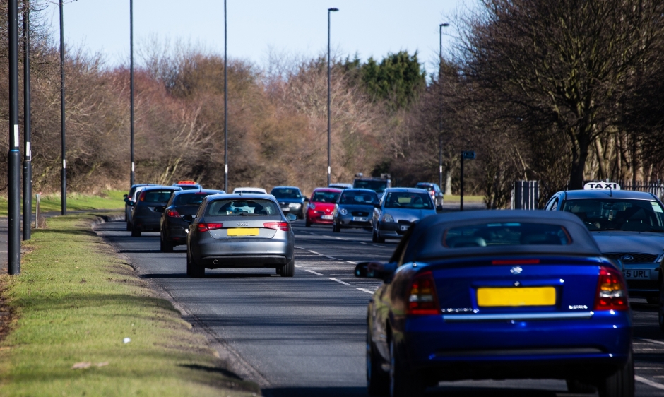 An image of a busy road