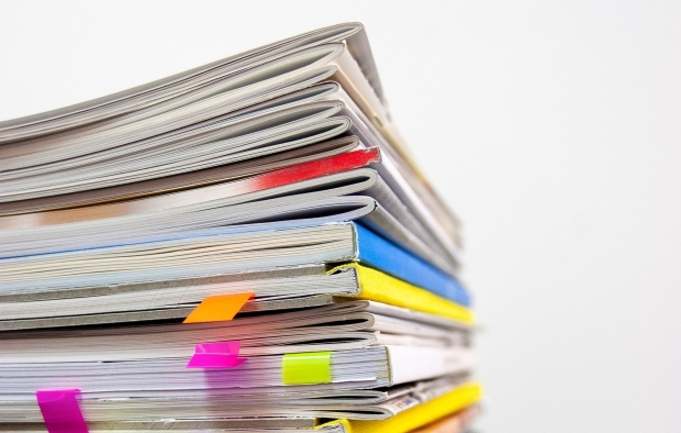A pile of documents