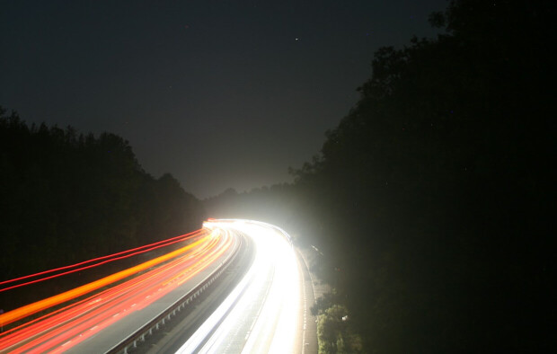 A busy motorway full of motorists