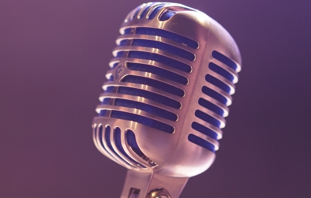 A microphone used for singing