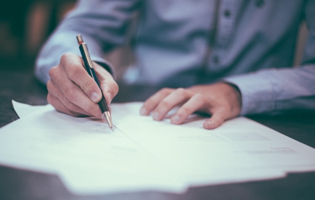 Signing a document