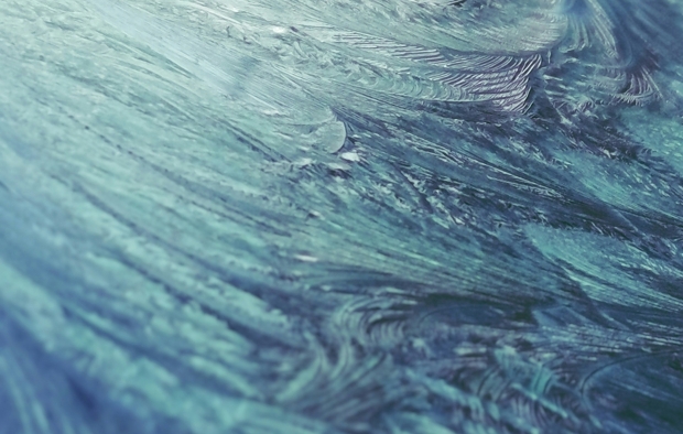 A frozen surface