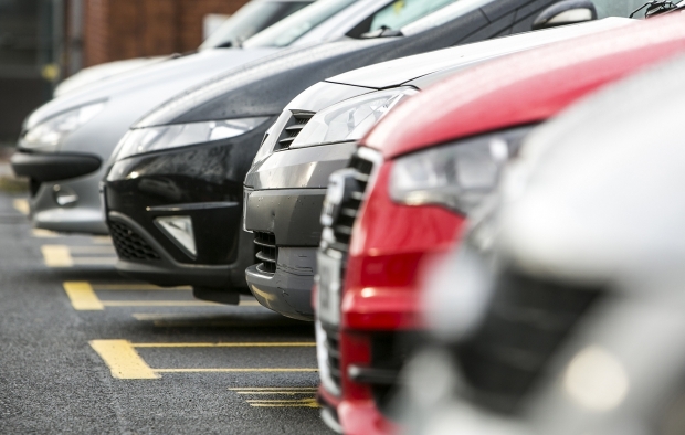 Cars in a car park
